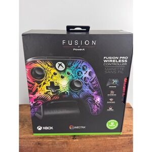 PowerA Fusion Pro Wireless Controller Xbox Ghost RGB Hall Effect Quick Twist